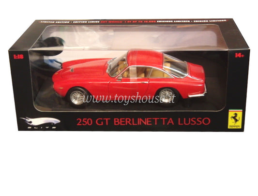 Hot Wheels 1:18 scale item L2985 Elite Ferrari 250 GT Berlinetta Lusso Limited Edition 10000 pcs