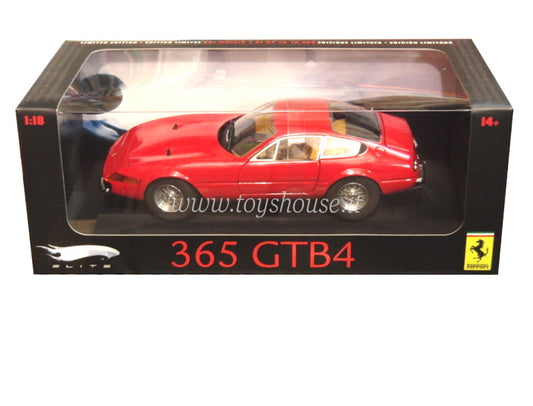 Hot Wheels 1:18 scale item L2980 Elite Ferrari 365 GTB4 Limited Edition 10000 pcs