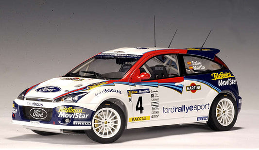 AUTOart 1:18 scale item 80211 Racing Division Ford Focus WRC Rally Catalunya 2002