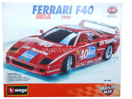 Bburago scala 1:18 articolo 7032 Kit Collection Ferrari F40 IMSA