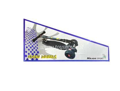 Mikado 3 Flashing Wheels Monopattino 3 Ruote con Sterzo Regolabile e Telaio in Alluminio peso massimo 60kg