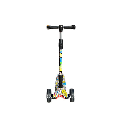 Mikado 3 Flashing Wheels Monopattino 3 Ruote con Sterzo Regolabile e Telaio in Alluminio peso massimo 60kg