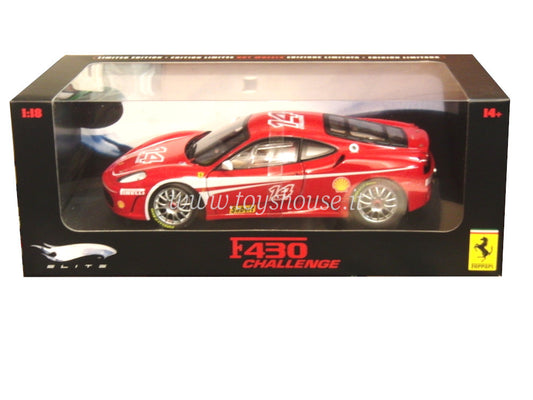 Hot Wheels 1:18 Scale Item J2923 Elite Ferrari F430 Challenge Limited Edition