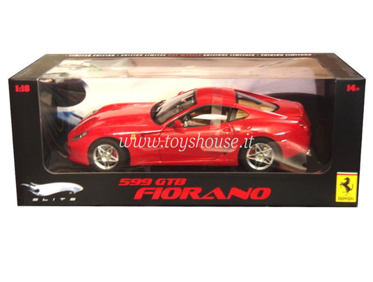 Hot Wheels 1:18 Scale Item J2917 Elite Ferrari 599 GTB Fiorano Limited Edition