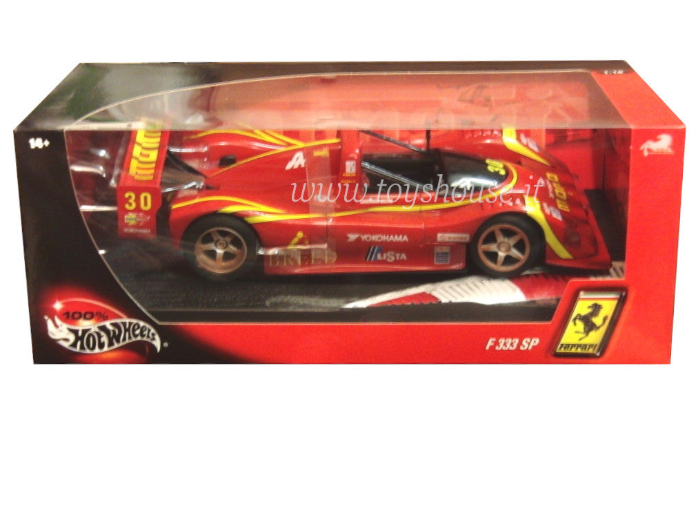 Hot Wheels 1:18 scale item 29750 Foundation Ferrari 333 SP Vince 24h Daytona After Race Version MOMO