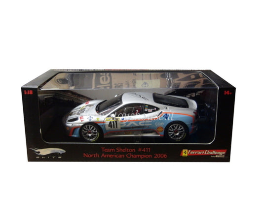 Hot Wheels scala 1:18 articolo L7115 Elite Ferrari F430 Challenge Team Shelton 2006 (North American Champion) Ed.Lim. 7500 pz