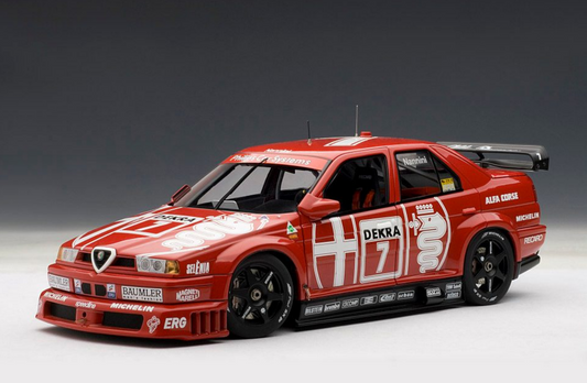 AUTOart scala 1:18 articolo 89304 Signature Collection Alfa romeo 155 V6 TI DTM Winner Hockenheim 1993 n.7 Nannini