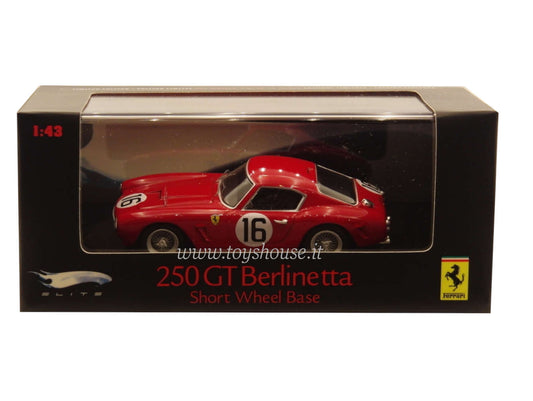 Hot Wheels scala 1:43 articolo P9961 Elite Ferrari 250 GT Berlinetta SWB 1960 (24h Le Mans) Ed.Lim. 10000 pz